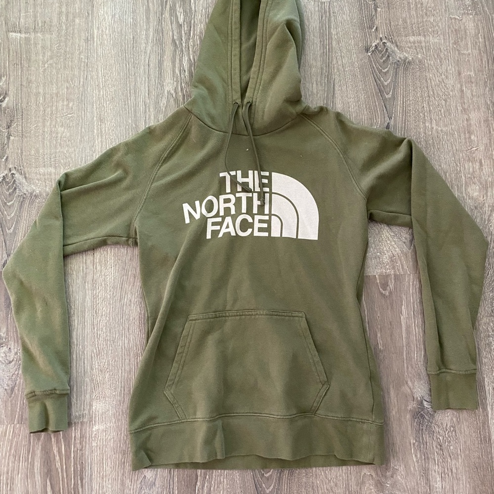 Size small army green North Face hoodie